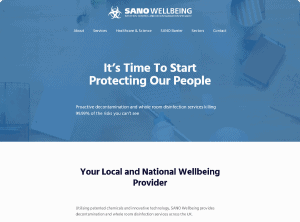 SANO Wellbeing Home Page